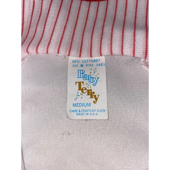 Vintage Baby Terry Sleeper PJ’s Size Medium 0-3 Months - Picture 3 of 4